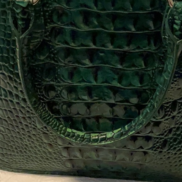 Elegant Green Crocodile-Embossed Handbag - Picture 3 of 5